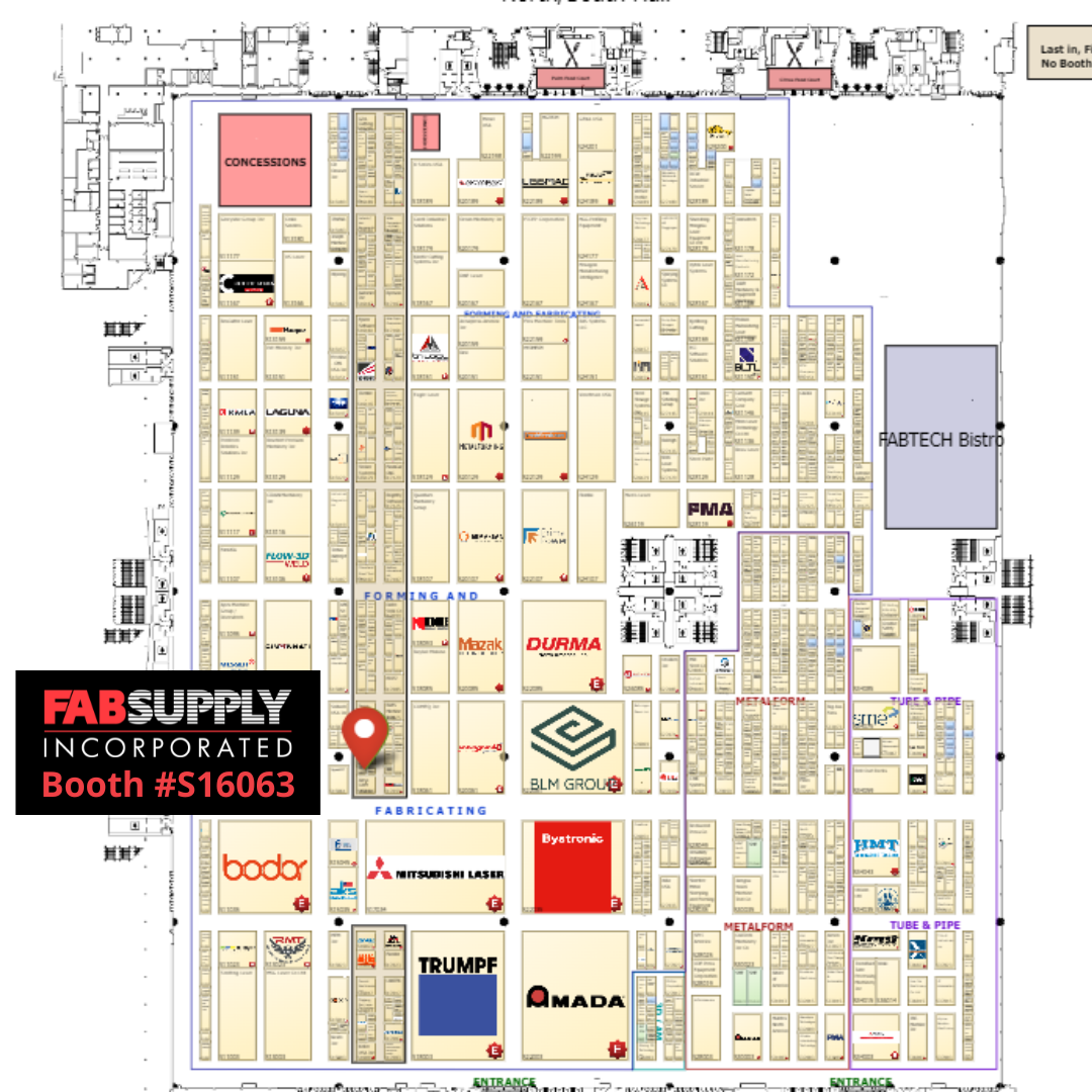 FabSupply FABTECH Map